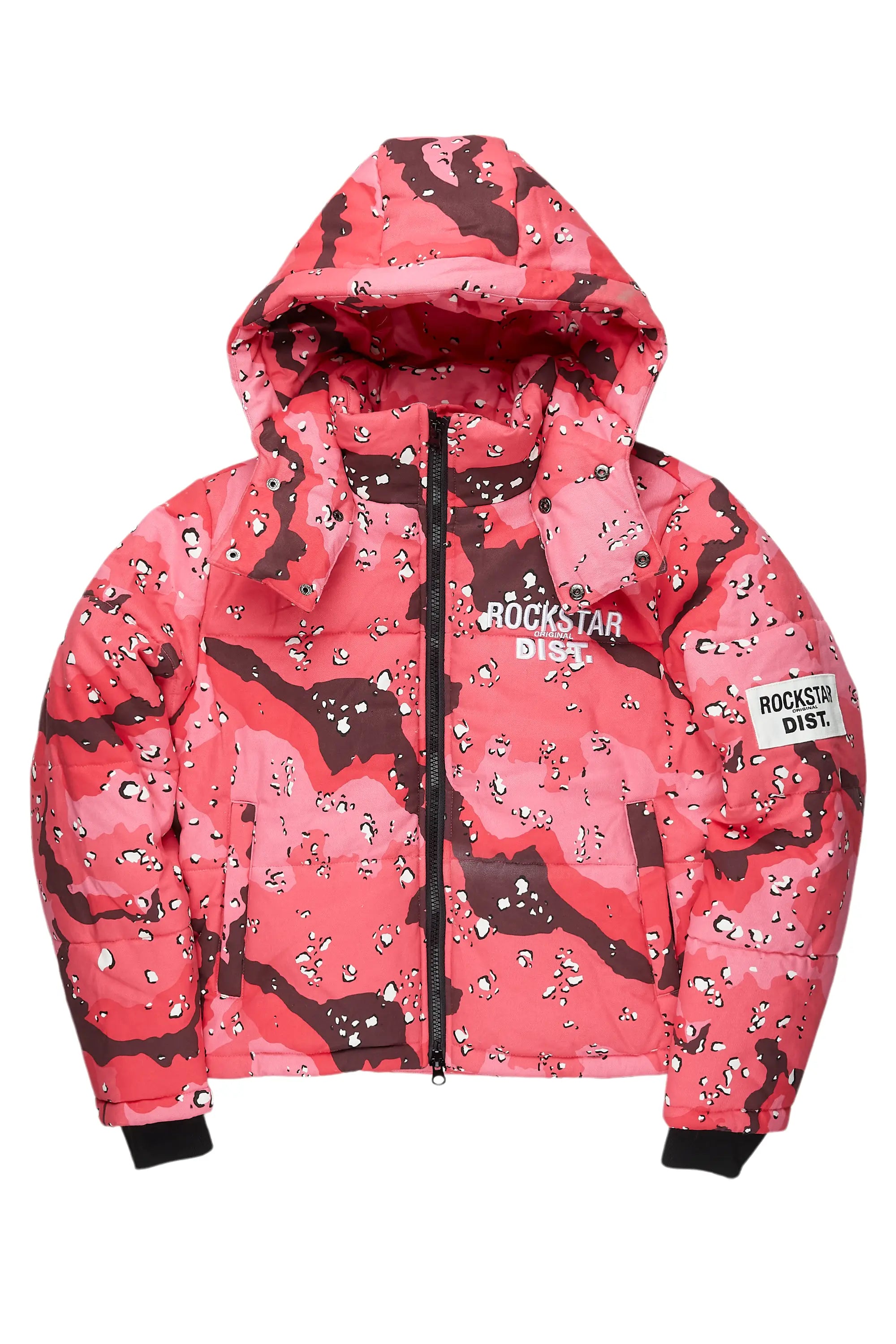 ROCKSTAR ORIGINAL Doudoune légère Porchea camouflage rose