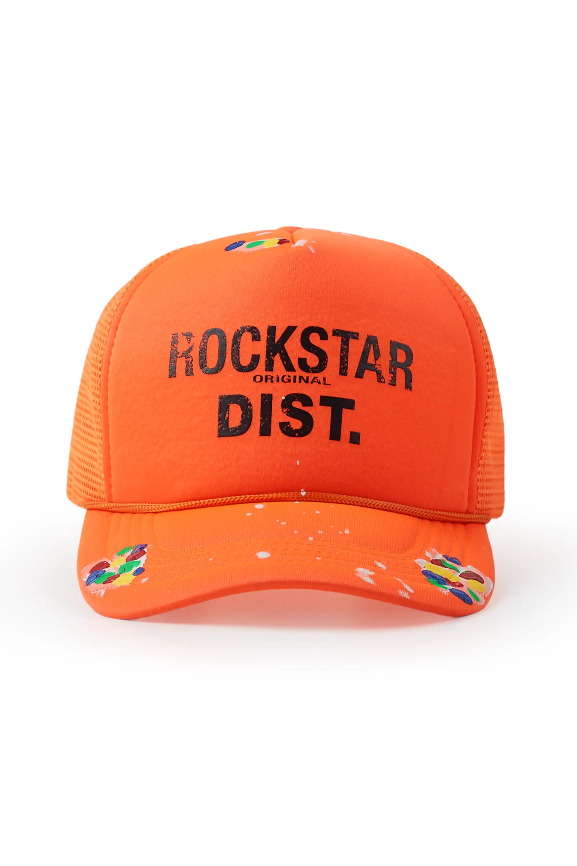 Casquette Trucker Décontractée à Motif Raisin Orange ROCKSTAR ORIGINAL