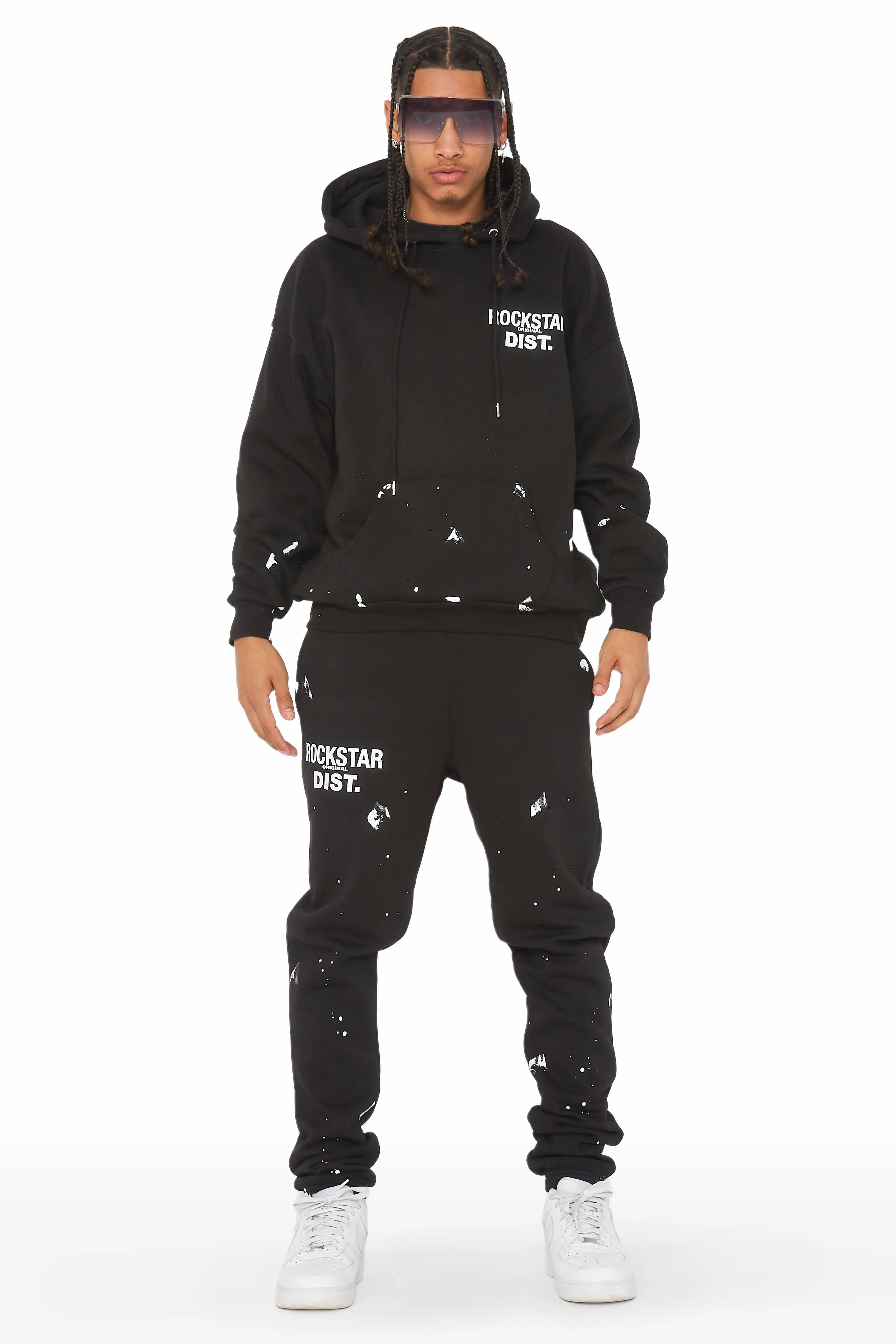 ROCKSTAR ORIGINAL Survêtement décontracté Raffer Noir Confort Optimal