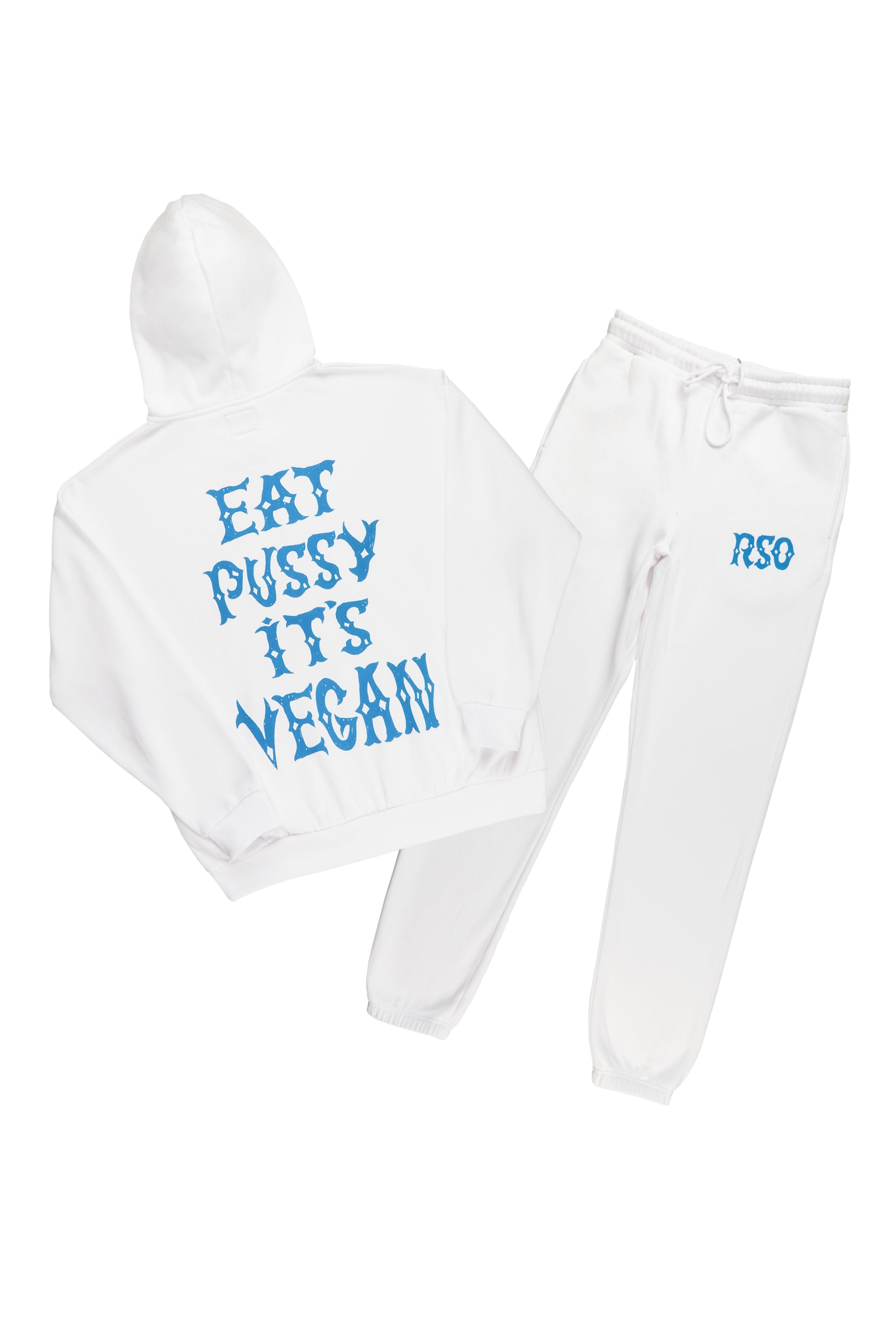 ROCKSTAR ORIGINAL Survêtement Capuche Posse Blanc et Bleu